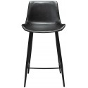 Hype barstol i kunstlæder H101 cm - Vintage sort