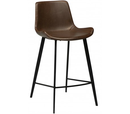 Hype barstol i kunstlæder H91 cm - Vintage grå