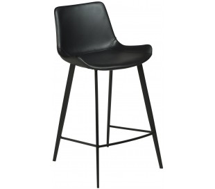 Hype barstol i kunstlæder H91 cm - Vintage sort