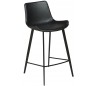Hype barstol i kunstlæder H91 cm - Sort