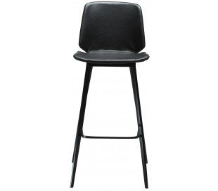 Pitch barstol i kunstlæder H98 cm - Vintage grå 2