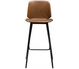 Swing barstol i kunstlæder H105 cm - Vintage sort 2