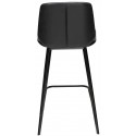 Swing barstol i kunstlæder H105 cm - Vintage sort