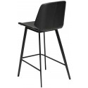 Swing barstol i kunstlæder H105 cm - Vintage sort