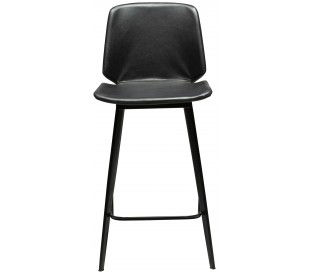 Swing barstol i kunstlæder H105 cm - Vintage sort 2