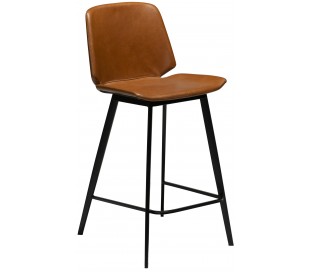 Swing barstol i kunstlæder H94 cm - Vintage sort