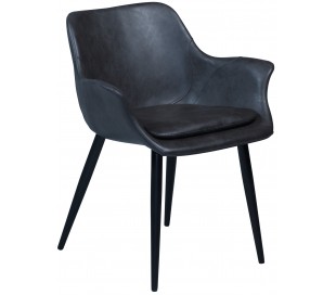 Embrace spisebordsstol i kunstlæder H84 cm - Vintage sort