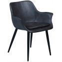 Embrace spisebordsstol i kunstlæder H84 cm - Vintage sort