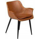 Combino spisebordsstol i kunstlæder H77 cm - Vintage sort