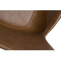 Dual spisebordsstol i kunstlæder H80 cm - Vintage lysebrun