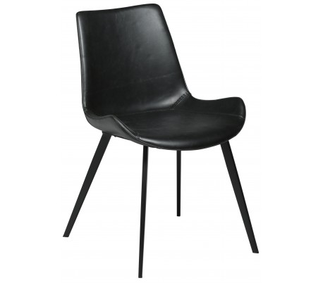 Hype spisebordsstol i kunstlæder H80 cm - Sort