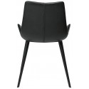 Hype spisebordsstol i kunstlæder H80 cm - Sort