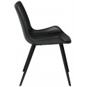 Hype spisebordsstol i kunstlæder H80 cm - Sort