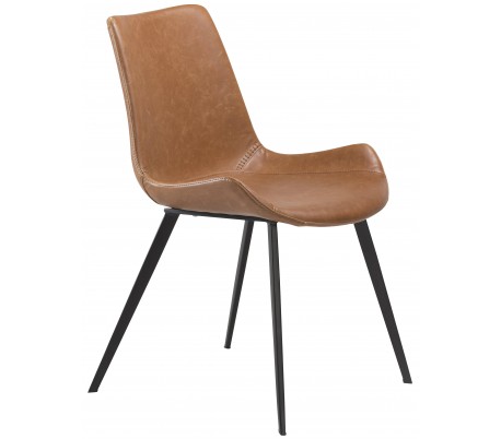 Hype spisebordsstol i kunstlæder H80 cm - Vintage sort