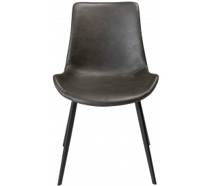 Hype spisebordsstol i kunstlæder H80 cm - Vintage grøn 2