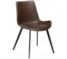 Hype spisebordsstol i kunstlæder H80 cm - Vintage kakao