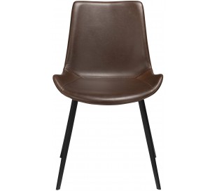 Hype spisebordsstol i kunstlæder H80 cm - Vintage grå 2