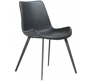 Hype spisebordsstol i kunstlæder H80 cm - Vintage sort