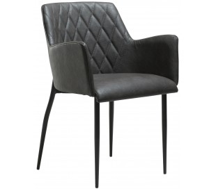 Rombo spisebordsstol i kunstlæder H80 cm - Vintage lysebrun