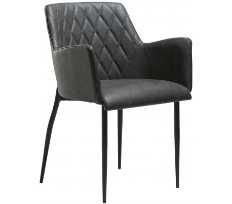 Rombo spisebordsstol i kunstlæder H80 cm - Vintage lysebrun