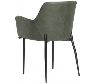 Rombo spisebordsstol i kunstlæder H80 cm - Vintage grå 2