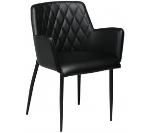 Rombo spisebordsstol i kunstlæder H80 cm - Vintage grå