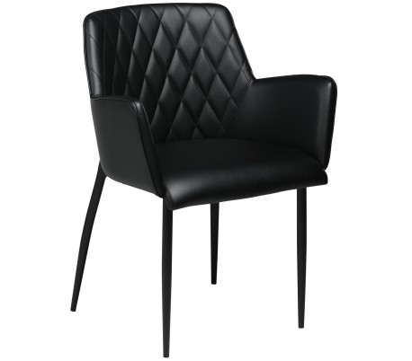 Rombo spisebordsstol i kunstlæder H80 cm - Vintage grå