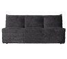 Moderne 2,5-personers sofa i velour 160 x 90 cm - Antracit