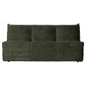 Moderne 2,5-personers sofa i velour 160 x 90 cm - Antracit