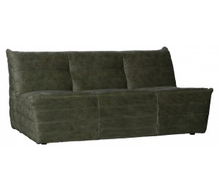 Moderne 2,5-personers sofa i velour 160 x 90 cm - Antracit 2