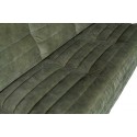Moderne 2,5-personers sofa i velour 160 x 90 cm - Antracit
