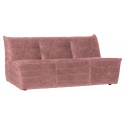 Moderne 2,5-personers sofa i velour 160 x 90 cm - Grøn
