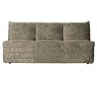Moderne 2,5-personers sofa i velour 160 x 90 cm - Rosa