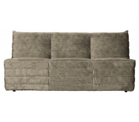 Moderne 2,5-personers sofa i velour 160 x 90 cm - Rosa