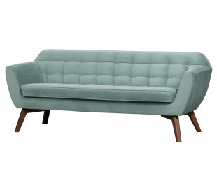 Moderne 2,5-personers sofa i velour 160 x 90 cm - Grøn 2