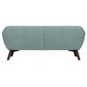 Moderne 2,5-personers sofa i velour 160 x 90 cm - Grøn