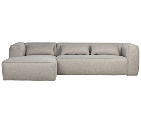 Moderne hjørnesofa i læder 305 x 175 cm - Cognac