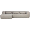 Moderne hjørnesofa i læder 305 x 175 cm - Cognac
