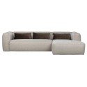 Moderne hjørnesofa i polyester 305 x 175 cm - Lysegrå