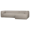 Moderne hjørnesofa i polyester 305 x 175 cm - Lysegrå