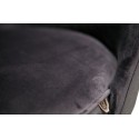 Moderne rotérbar lænestol i velour B65 cm - Onyx