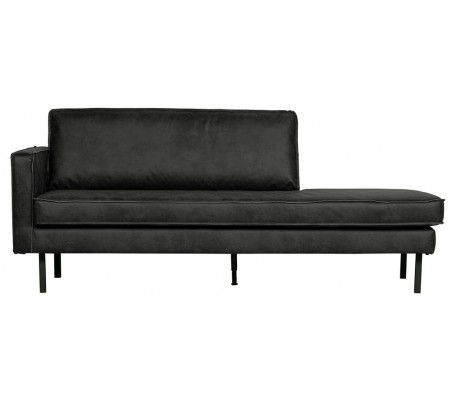 Daybed sofa i læder B203 cm - Vintage cognac