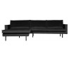 Rodeo Sofa med venstrevendt chaiselong i velour 300 x 155 cm - Antracit