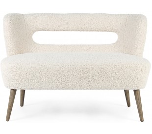 Bænk i velour og metal 103 x 46 cm - Messing/Grøn 2