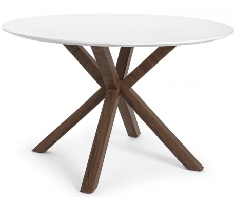 Spisebord i fyrretræ og stål 200 x 90 cm - Slidt sort/Natur