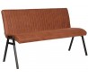 Matz spisebænk i microfiber B145 cm - Vintage cognac