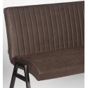 Matz spisebænk i microfiber B145 cm - Vintage cognac