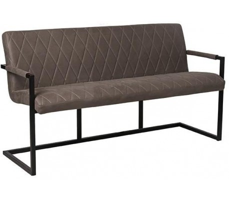 Denmark spisebænk i microfiber B155 cm - Vintage armygrøn