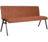 Matz spisebænk i microfiber B175 cm - Vintage cognac