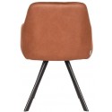 Boet spisebordsstol i microfiber H88 cm - Vintage cognac